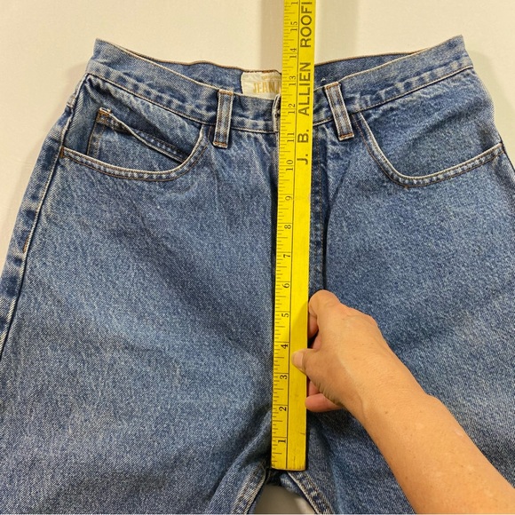 Original JeanJer Jeans Women’s Medium Cropped Denim zip ankles high rise jeans - Picture 9 of 10